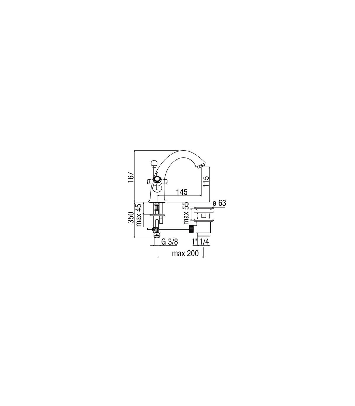 Mitigeur lavabo Nobili série RITZ