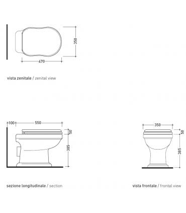 Sedile copriwater per wc Flaminia Efi 23/c