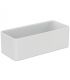 Ideal Standard freestanding bathtub Conca series art.K8830 size 180x80 in Ideal Solid white finish. The tank is equipped with dr