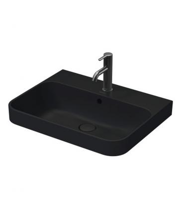 Counter top washbasin  with holes for taps  and hole  Happy D2 plus Duravit