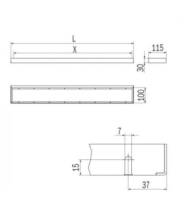 Inda towel bar Indissima series A8883