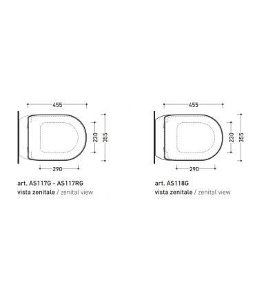 Slim slowed seat Flaminia Astra ASCW05