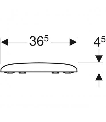 Selle à dégagement rapide Geberit Icon Square