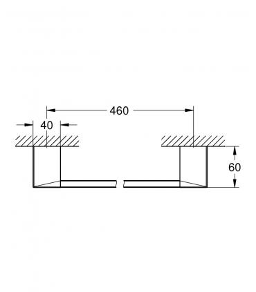 Portasalviette lineare, Grohe Selection Cube art.40767000