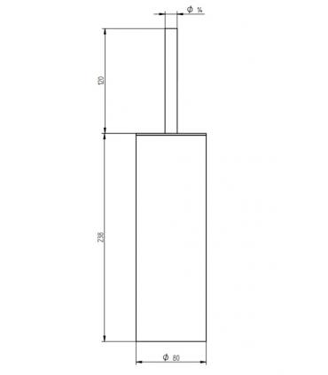 Porte-balai WC au sol Bellosta IXS 4566