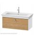 Duravit wall-hung vanity unit, White Tulip 4252 series with Natural Oak front