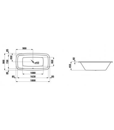 Laufen Palomba built-in bathtub