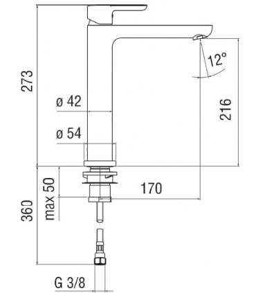 Kitchen heigh mixer with swivel body Nobili ABC AB87713