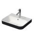 Lavabo … poser  bord du robinet et trou  Happy D2 plus Duravit