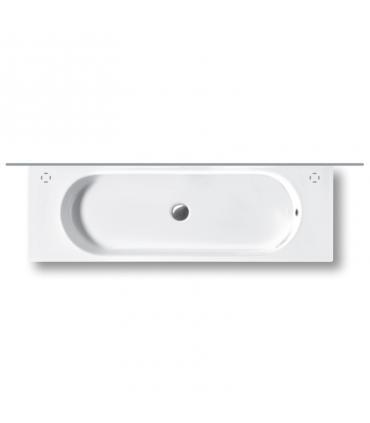 Wall hung washbasin 110x35 cm two holes collection Area