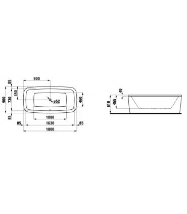 Laufen Palomba freestanding bathtub