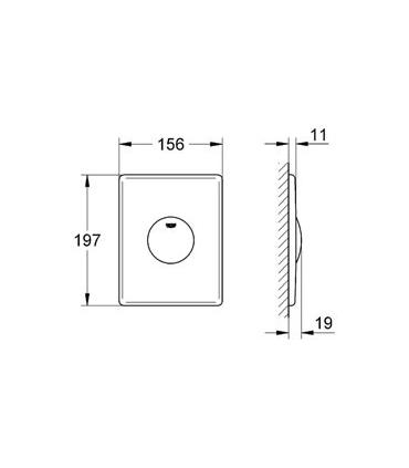 Flush plate Grohe collection Skate