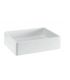 Countertop washbasin, Lineabeta, collection Momon, model 53553, rectangular, white matt