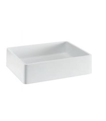 Countertop washbasin, Lineabeta, collection Momon, model 53553, rectangular, white matt