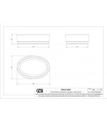 Porta sapone da appoggio Gessi Ovale 25327