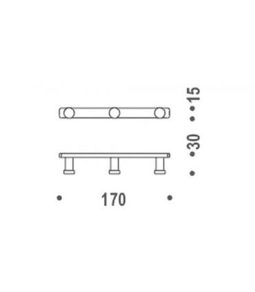 Accroche au mur Colombo Time collection W4257-CR chrome