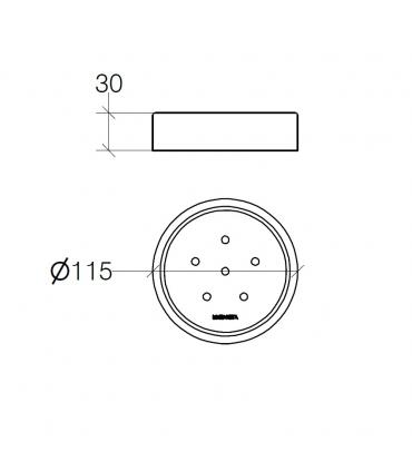 Porta sapone Lineabeta serie Saon art.44022