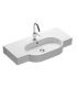 Wall hung washbasin 81x45 cm single hole collection Area