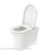 WC suspendu Duravit, série White Tulip 200109, avec traitement WonderGliss