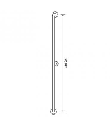 HATRIA corrimano verticale parete-terra 180 cm serie Autonomy art.Y0D8