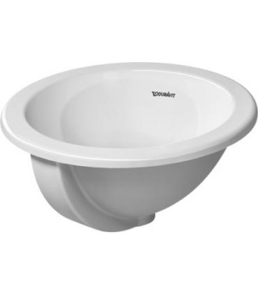 Washbasin built in Duravit, Architec, white ceramic