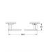 Portasalviette lineare, Grohe serie Essentials Cube art.40509001