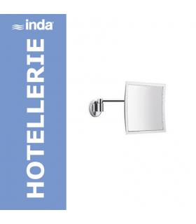 Magnifying mirror square 1 arm, Inda collection Hotellerie
