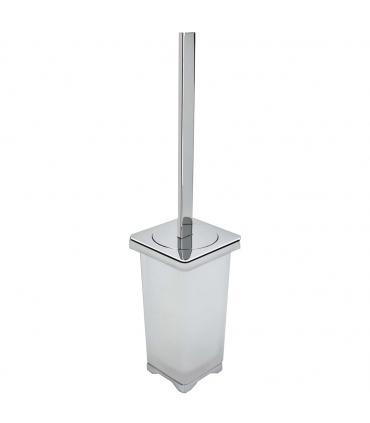 Toilet brush holder colombo, collection forever chrome satin glass