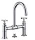 Robinet traditionnel trois trous lavabo Hansgrohe axor montreux