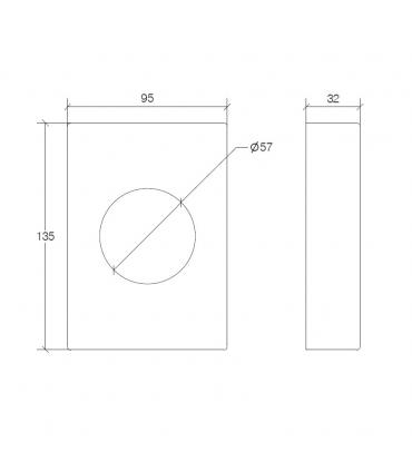 Distributore sacchetti igienici, Lineabeta, Serie Otel, Modello 53272,