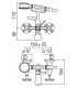 External mixer for bathtub Nobili Carlos Primero with hand shower