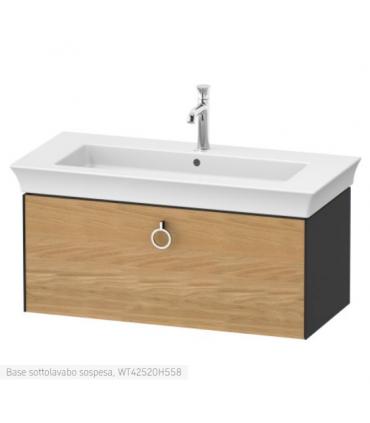 Duravit wall-hung vanity unit, White Tulip 4252 series with Natural Oak front