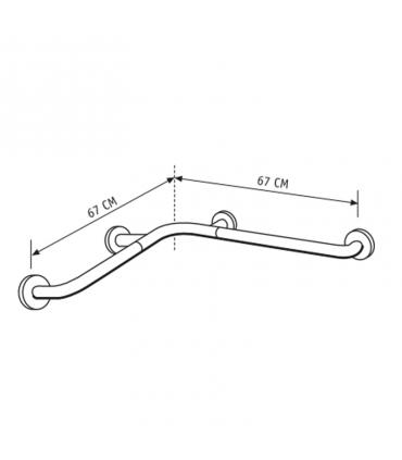 HATRIA corrimano ad angolo su due pareti serie Autonomy art.Y0CT