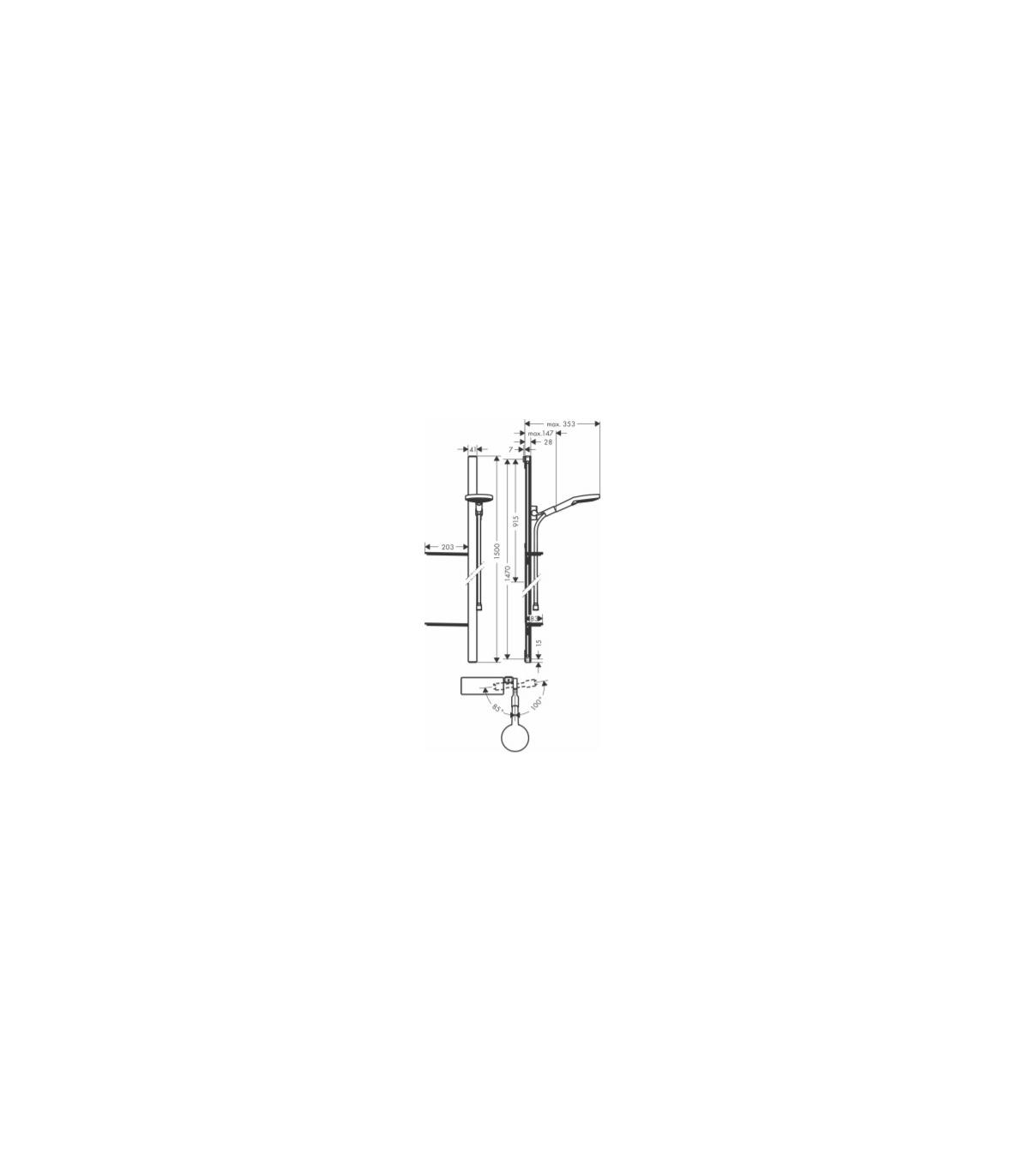 Set Asta Doccia Hansgrohe Raindance Select S 150