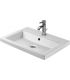 Countertop washbasin single hole Duravit 2nd Floor white ceramic