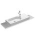 Countertop washbasin 90x35 cm single hole collection Area