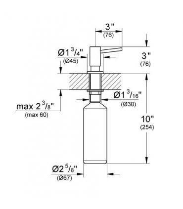 Soap dispenser built in Grohe collection Adria