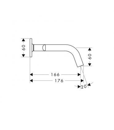 Hansgrohe Traditional tap wall hung Washbasin axor raindance 34313.