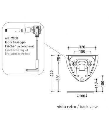 Bidet sospeso 55x38 Flaminia IO 2.0 art. IO218