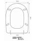 Toilet seat with normal closure Flaminia Fidia