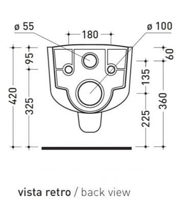 Wc sospeso senza sedile Ceramica Flaminia serie spin art. 5085