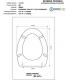 Toilet seat with normal closure Simas Sly