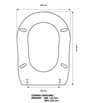 Abattant wc Flaminia Efi