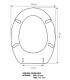 Toilet seat with normal closure Pozzi Ginori Idro