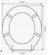 Toilet seat with normal closure Simas Esalatore