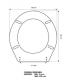Toilet seat with normal closure Galassia Ethos