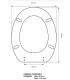 Sedile Colbam con cerniere cromo Simas Alfa 42119.