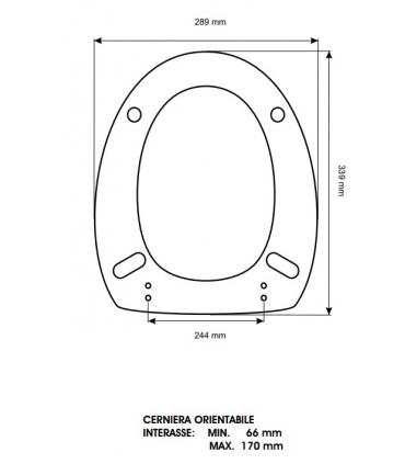 Toilet seat with normal closure Simas Infanzia