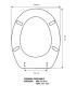 Toilet seat with normal closure Simas Gatteo