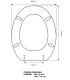 Toilet seat with normal closure Flaminia Arena